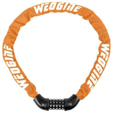 Imagem de Cadeado de bicicleta com números e alto nível de segurança, cadeado de corrente de bicicleta, cadeado de combinação de 5 dígitos para bicicleta, scooter, motocicleta, porta, portão, cerca