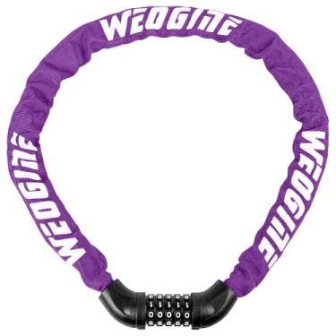 Imagem de Cadeado de bicicleta com números e alto nível de segurança, cadeado de corrente de bicicleta, cadeado de combinação de 5 dígitos para bicicleta, scooter, motocicleta, porta, portão, cerca