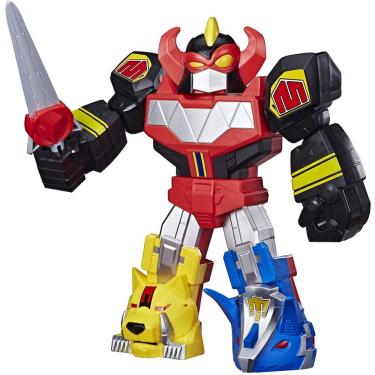 Imagem de Brinquedo Mega Mighties de 12 polegadas do Megazord dos Power Rangers para crianças a partir de 3 anos - Mighty Morphin Power Rangers