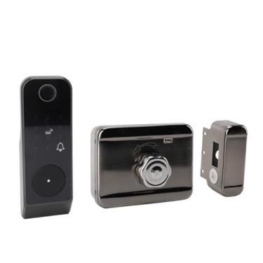 Imagem de Bloqueio Inteligente Com Remoção de Impressões Digitais Duplas, Senha, Mapa Pode Ser Conectado, Trava de Porta Inteligente à Prova D'água IP66 para áreas Internas e Externas
