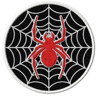 Imagem de Patch de aranha para passar a ferro em roupas, jeans, mulheres, homens, crianças, mochilas, jaquetas, projetos faça você mesmo, artesanato ideal, lembrança, bordada, lavável, ID45095