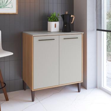 Imagem de Balcão para Cooktop 4 Bocas 2 Portas com Tampo Jade Delmarco