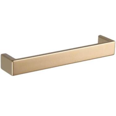 Imagem de Puxador Dourado Piauí Alça Grossa em Zamac 160mm para Armários Cozinha