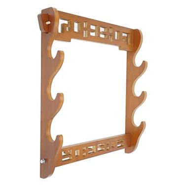 Imagem de Suporte de espada suporte de espada inovador suporte de espada suporte de parede para espadas suporte de exibição de katana samurai suporte de exibição de armas (cor: Clássico de 2 níveis) (3)