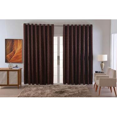 Imagem de Cortina Jacquard Luxo Em Tecido Semi Blackout Sala 6,00X2,80 - B.F Con