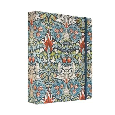 Imagem de KOKONOTE Planner 2025-2026 William Morris Wall Art - Planejador feminino de 17 meses (25 de agosto/26 de dezembro) | Agenda acadêmica semanal e mensal 2025-2026 | 16 cm x 20 cm | Agenda de capa dura