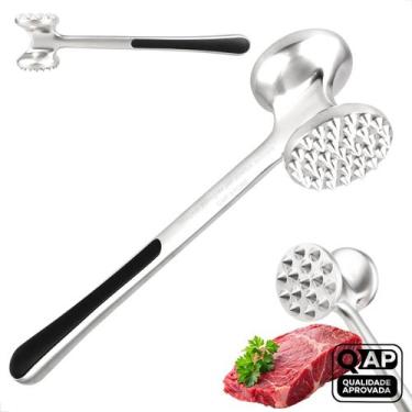 Imagem de Martelo De Carne Amaciador Batedor Bife Profissional Zinco - Uny Gift