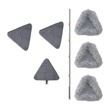 Imagem de Ioensy MOP do piso da cabeça do triângulo, limpador de teto com almofadas de substituição, poeira de limpeza de ferramentas para ladrilhos laminados de