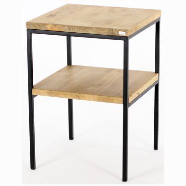 Imagem de Mesa Lateral Industrial Rincão Cera Natural