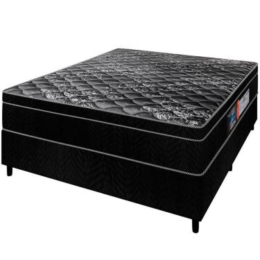 Imagem de Cama Box De Casal E Colchão De Casal Portobel Diplomata Orthopedic Preto