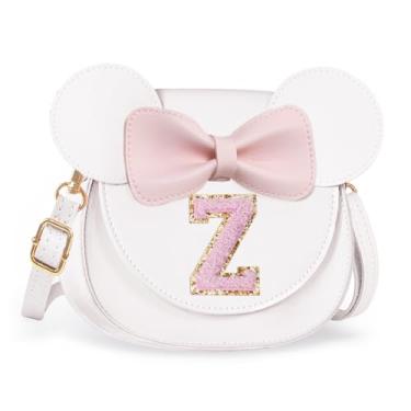 Imagem de Aganmi Linda bolsa tiracolo para meninas 2, 3, 4, 5, 6, 7, 8 anos, presente de aniversário, carteira infantil, Creme, 7.1*6.7*3.1in (18*17*8cm)