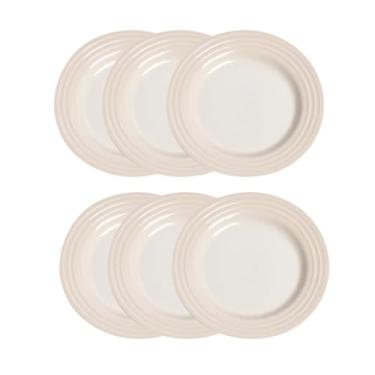 Imagem de Jogo de 6 Pratos Rasos de Cerâmica 17 cm Meringue