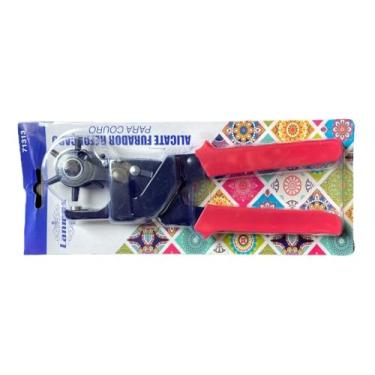 Imagem de Alicate Vazador Furador Couro Cinto Chinelo 6 Furos Artesanato Reforçado Máxima Durabilidade Ferramenta Indispensável Para Quem Busca Precisão, Durabilidade E Conforto