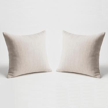 Imagem de Kit 2 Almofadas 42cm Fofinhas Suede Sala Ou Quarto Balaqui Bege