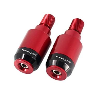 Imagem de Extremidades de manoplas de guidão de motocicleta, tampas de extremidade de manoplas, acessórios deslizantes de peso para MT 03 FZ MT03 FZ03 MT-03 2015-2022