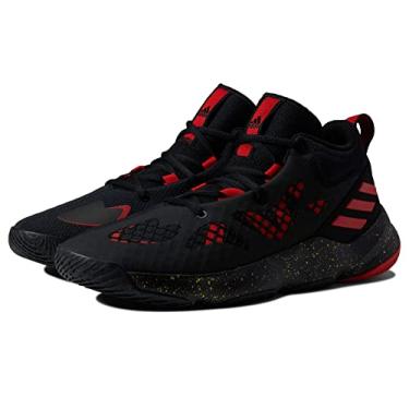Imagem de Adidas Tênis de golfe masculino MC80 Spikeless, Core Black/Vivid Red/Core Black, 4