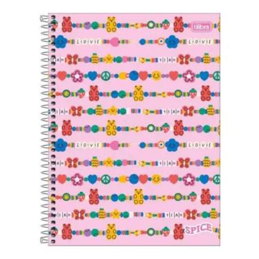 Imagem de Caderno Espiral Capa Dura Universitário 1 Matéria Spice Feminino 80 Folhas Tilibra Estampa 7