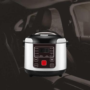 Imagem de Panela De Arroz Pequena 12v / 24v, Panela De Arroz Portátil Para Viagem De Carro, Função De Aquecimento E Manutenção De Calor, Perfeita Para Carros, Viagens De Acampamento, 12v