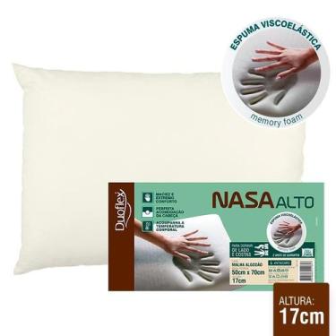 Imagem de Travesseiro Nasa Alto 50x70x17cm Duoflex Viscoelastico