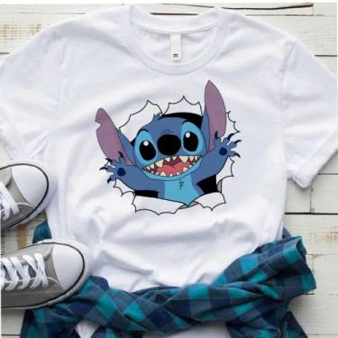 Imagem de T'Shirt Camiseta Feminino Infantil Stitch Desenho - 08 - MAHALO CAMISE