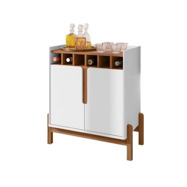 Imagem de Bar Lizz 2 Portas Branco Cedro Casa D Móveis