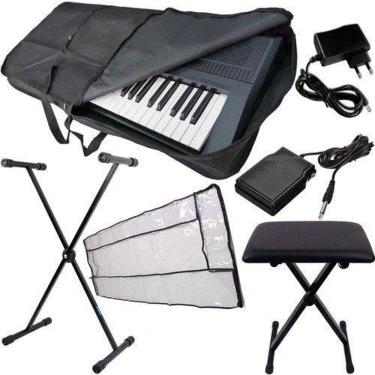 Imagem de Kit Capa Para Teclado Musical Completo Com Multi Acessórios