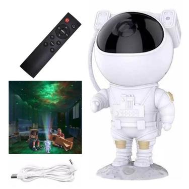 Imagem de Astronauta Projetor Estrelas Galaxia Ceu Usb Luz Led Iluminaçao Nebulosa Decoraçao Sala...