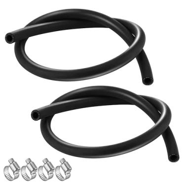 Imagem de Mangueira de vácuo de freio elétrico 27232 27232 11/32 polegadas x 36 polegadas (85 PSI) com 4 braçadeiras, mangueira de vácuo de impulsionador de freio para carros de passageiros e caminhões leves