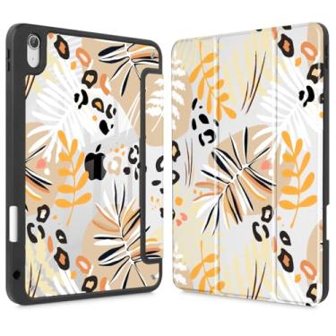 Imagem de Lepeoac Capa para iPad de 11 polegadas A16 2025 geração 11ª / iPad 11 polegadas 2022 10ª geração, porta-lápis embutido com capa à prova de choque, capa traseira transparente transparente, despertar