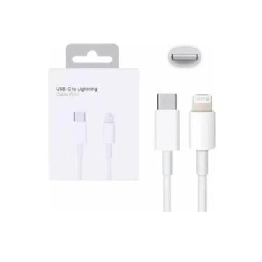 Imagem de Cabo Carregador 2.0 Branco Usbc Compatível iPhone Saída Lightning - Ge
