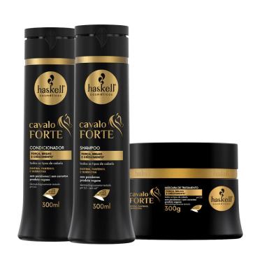 Imagem de Shampoo, Condicionador e Máscara Cavalo Forte Haskell 300ml