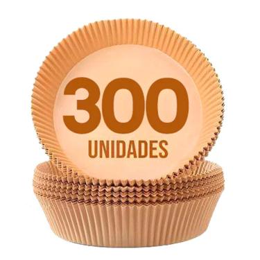 Imagem de [300 Unidades] Formas Descartáveis para Assar Cozinhar Antiaderente para Airfryer