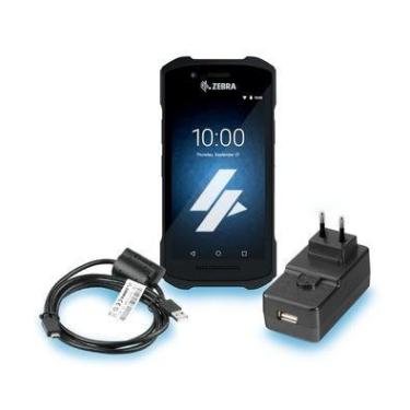 Imagem de Kit Coletor De Dados Zebra Tc21 Se4710, Com Fonte E Cabo Usb