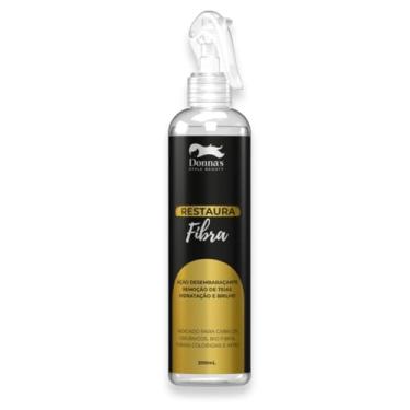Imagem de Desembaraçante Restaura Fibra Para Cabelos Orgânicos, Bio Vegetal, Proteína e Apliques Mega Hair - Donna's 200ml | Hidratação, Controle de Frizz e Remoção de Teias