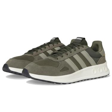 Imagem de adidas Tênis masculino Run 84, Olive Strata/Pedra prateada/carga noturna, 37