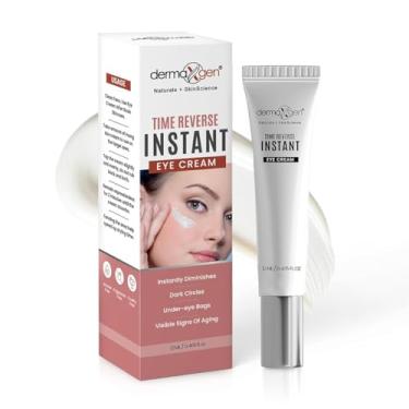 Imagem de Dermaxgen Creme Instant Eyelift Time Tratamento Reverso para olheiras, olhos inchados e rugas, o soro antienvelhecimento reduz bolsas sob os olhos, rugas, olheiras, linhas finas e pés de galinha