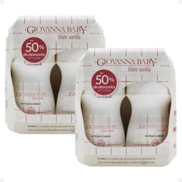 Imagem de Kit Giovanna Baby: 4 Desodorante Roll-On Blanc Vanilla