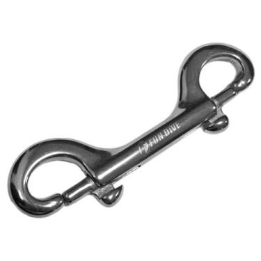 Imagem de Mosquetão Mergulho Fun Dive, Mola Interior Em Aço Inox 100mm