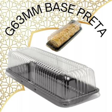 Imagem de Embalagens galvanotek g63m com tira preta e tampa transparente volos, 