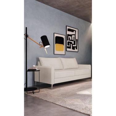 Imagem de Sofá 2 Br 0,10 2 Ass 0,80 Davos 3 Lugares Bipartido Off White