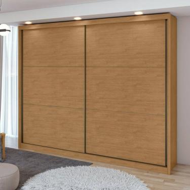 Imagem de Guarda-Roupa Casal 2 Portas 6 Gavetas 100% MDF Toronto Amêndoa Clean/Off White/Amêndoa Clean