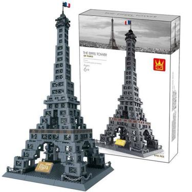 Imagem de Blocos de Montar Torre Eiffel Paris França Brinquedo de Blocos de Construção 978 Peças