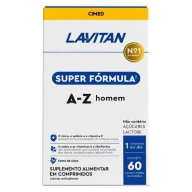 Imagem de Suplemento Vitamínico Lavitan Super Fórmula A-Z Homem com 60 Comprimid