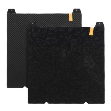 Imagem de Asixxsix Placa de construção PEO PET, placa de construção flexível de diamante liso e aço carbono de 235 x 235 mm, plataforma de base para impressora 3D crealityy K1