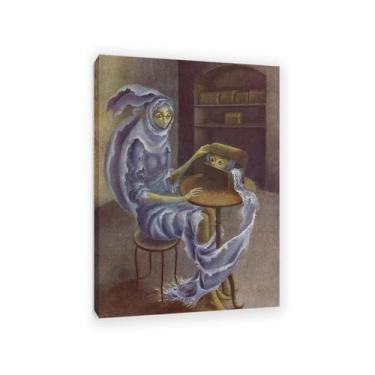 Imagem de Remedios Varo impressões em tela arte de parede Abut pinturas famosas em tela surrealismo pôsteres Imagem para decoração de casa de quarto 100 x 70 cm (83,8 x 71,1 cm) Emoldurado