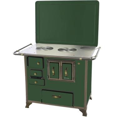Imagem de Fogão a Lenha Venâncio  Barroco Verde Gabinete Nº03 Lado Direito com Tampa 3BGDTVD