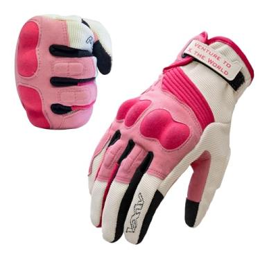 Imagem de VXW Luvas de motocicleta femininas – com controle deslizante de palma e design de tela sensível ao toque de dedo inteiro, equipamentos esportivos de alta velocidade para MTB/ATV/BMX/Motocross/corrida