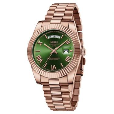 Imagem de Relógio NIBOSI Masculino Analógico de Quartzo Inoxidável Impermeável