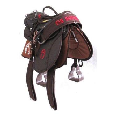 Imagem de Sela Do Mangalarga Australiana De Arco 16 Polegadas Marrom Completa Em