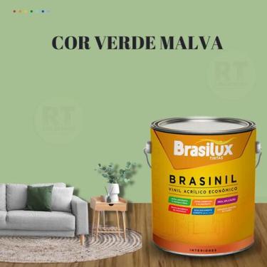Imagem de Tinta Parede Verde Acinzentado Acrílica Brasinil 3,2l - BRASILUX, VERD
